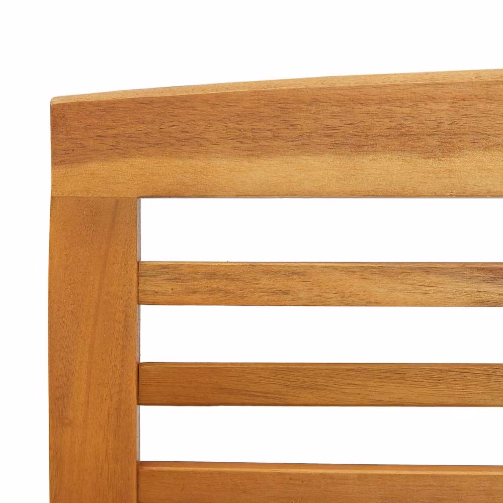 Berkfield Home Classic Garden Bench in Brown Solid Oiled Acacia Wood, Width: 119 cm – 3