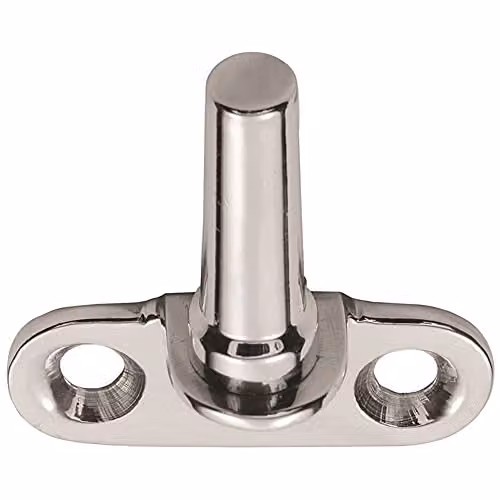 Loops Flush Fitting Cranked Window Casement Pin in Polished Chrome
