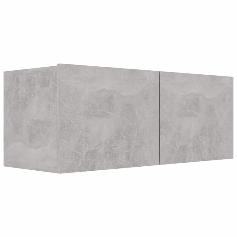Berkfield Home 7 Piece Modern Living Room TV Cabinet Set in Matt Concrete Grey MDF