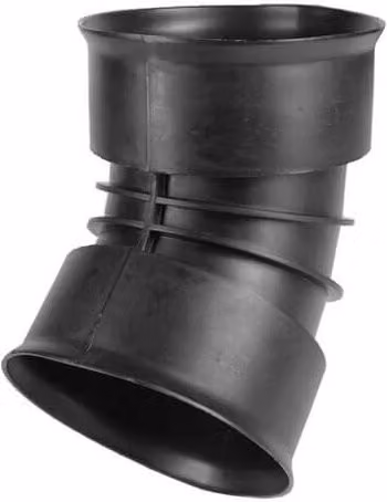 PBSL Group Black Plastic Twinwall Drainage Bend 30 Degree 450mm