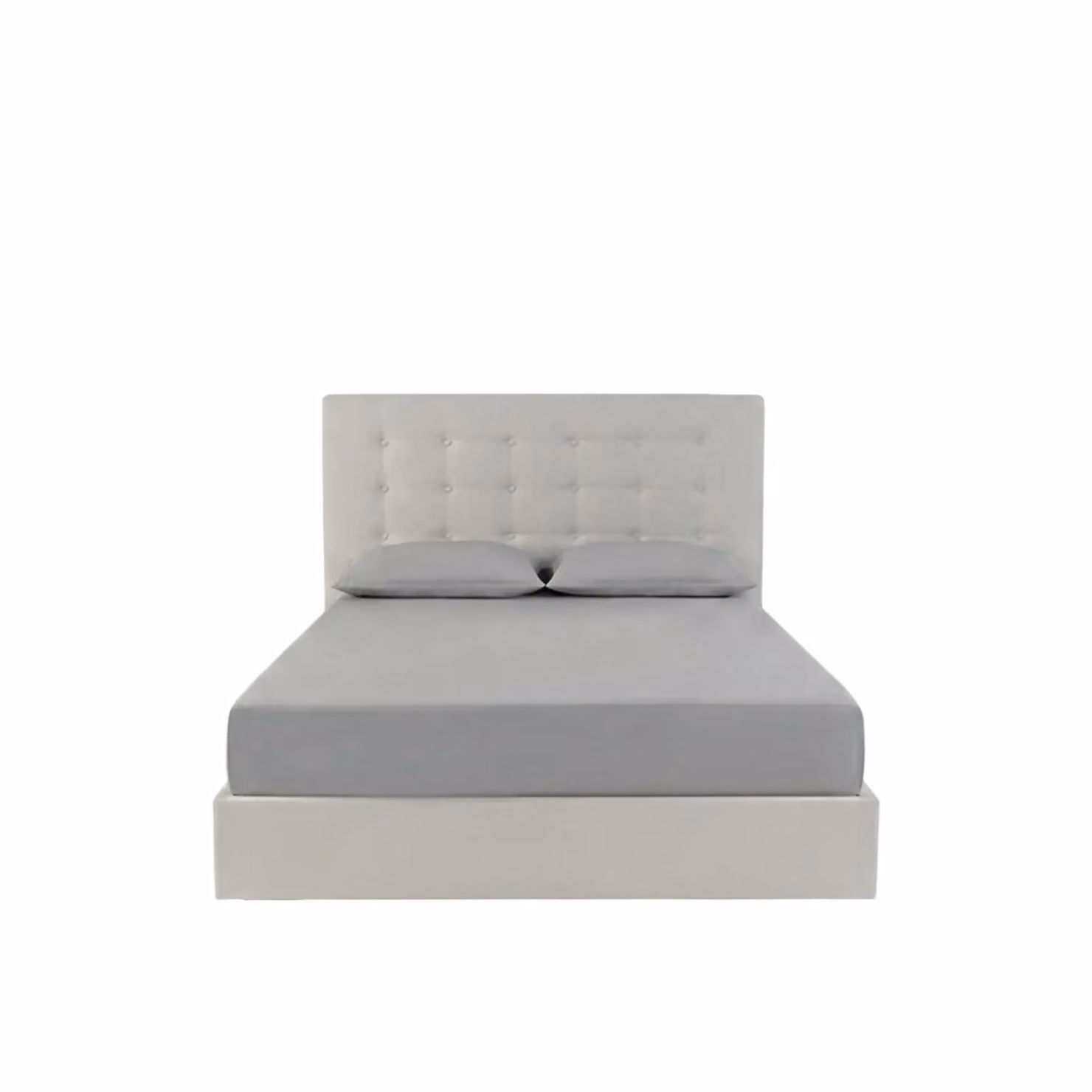 Snug City Light Grey Polycotton Plain Dyed Extra Deep Fitted Sheet, W/D/H: 200 x 180 x 25 cm – 2