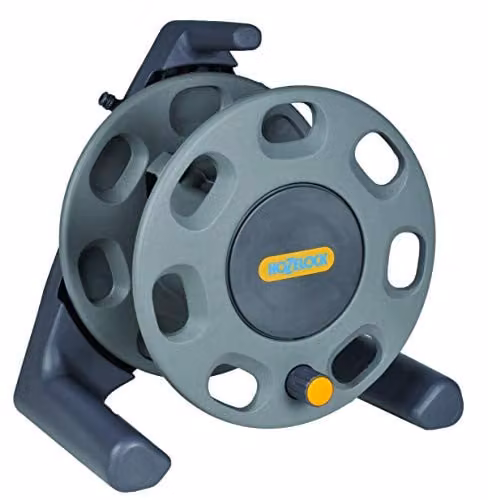 Hozelock Freestanding Compact Manual Hose Reel, 30m, Grey – 1