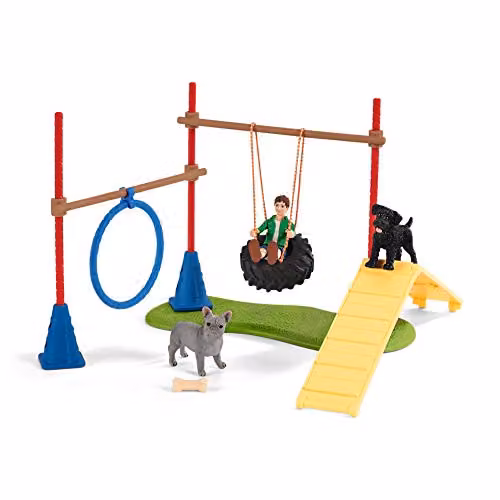 Schleich Farm World 20Pc Puppy Agility Training Playset in Multicolour – 1