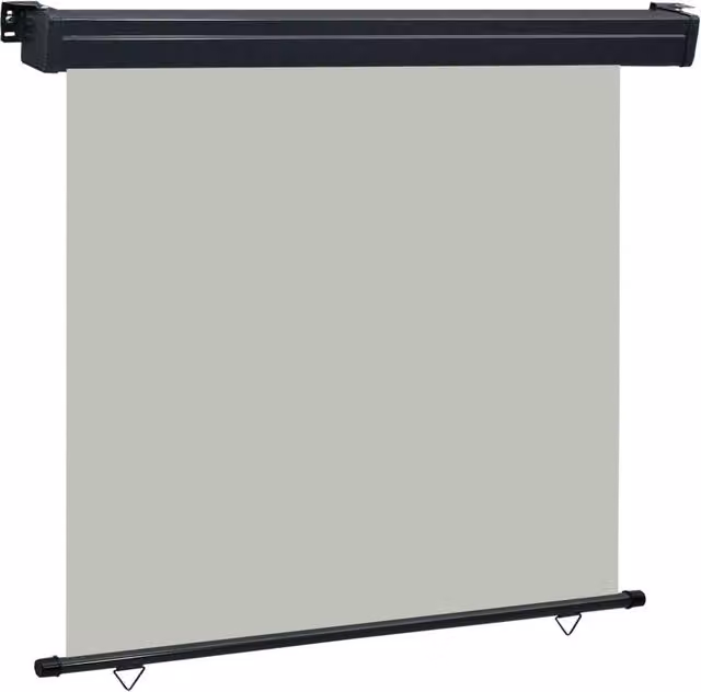 Berkfield Home Grey Balcony Side Awning, W: 160 cm, H: 250 cm
