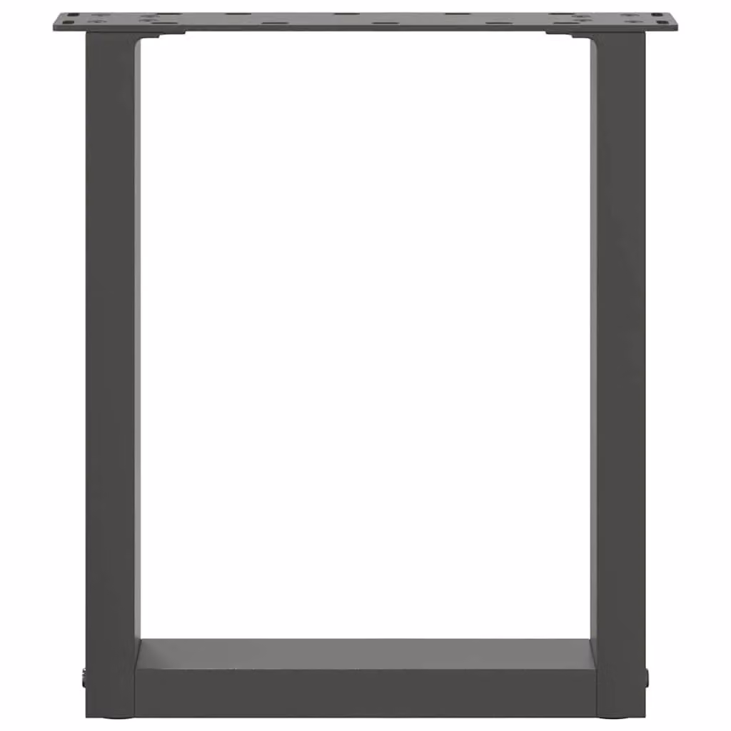 Berkfield Home U-Shaped Steel Coffee Table Legs, 2 Pieces, Anthracite Black, W: 28 cm, H: 42-43 cm – 4