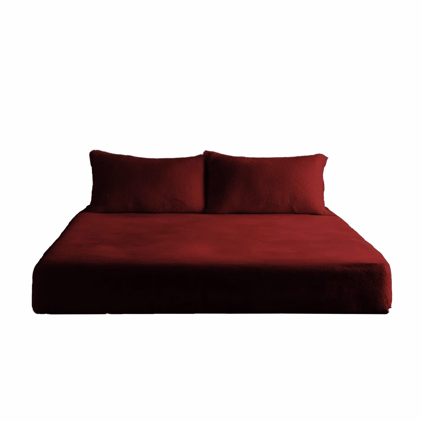 Snug City Red Teddy Fleece Extra Deep Fitted Sheet, King Size, W/D/H: 180 x 200 x 30 cm – 2