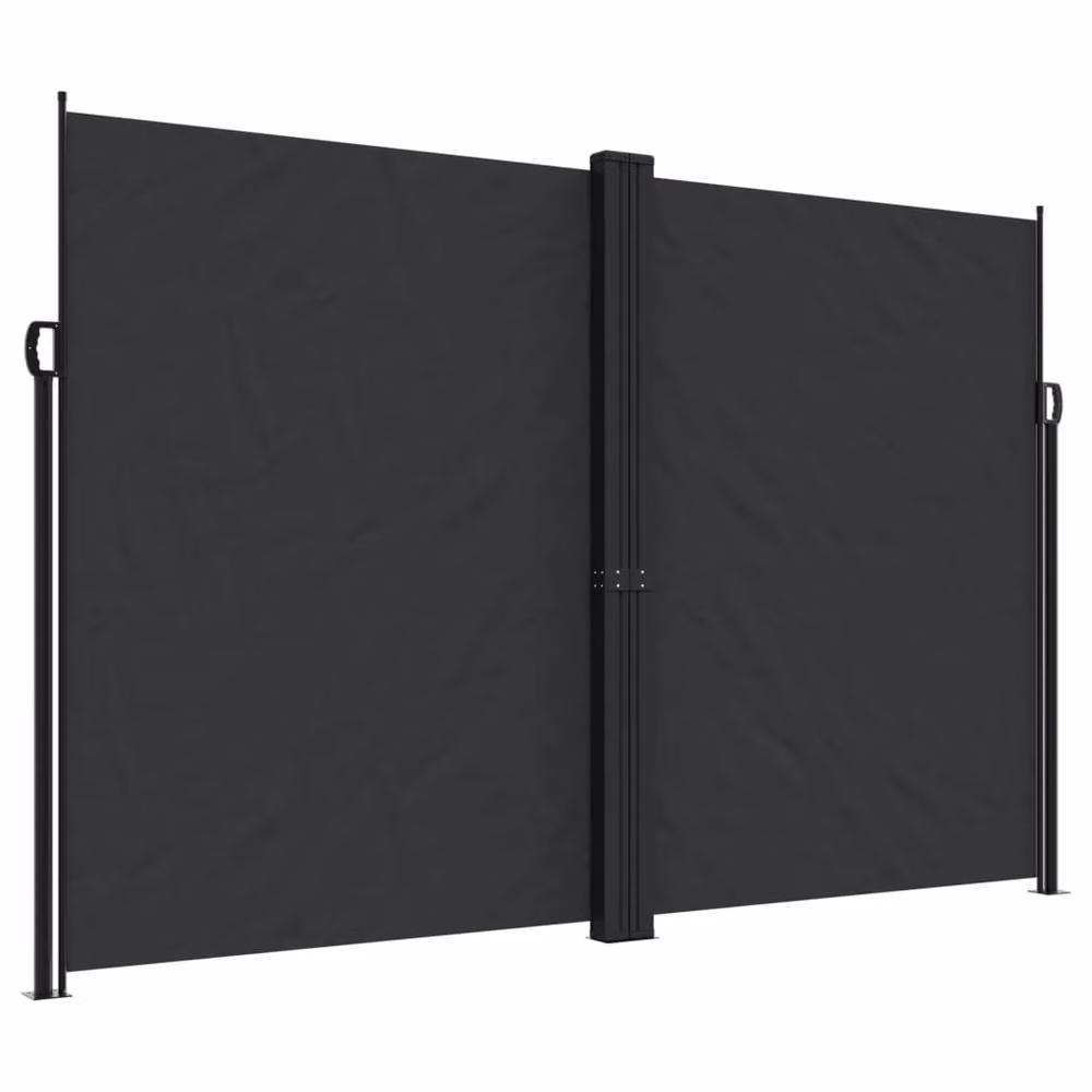 Berkfield Home Retractable Side Awning in Black, W/H: 600 x 220 cm – 2