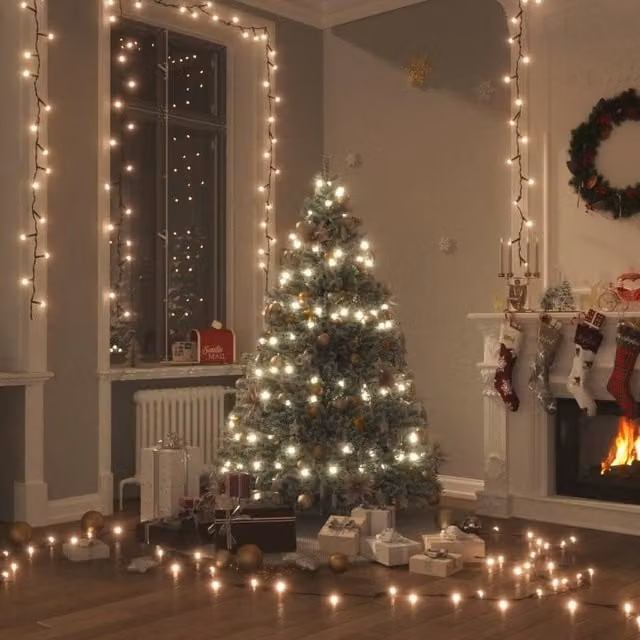 Berkfield Home Warm White LED String Light with 300 LEDs, 30 m, PVC