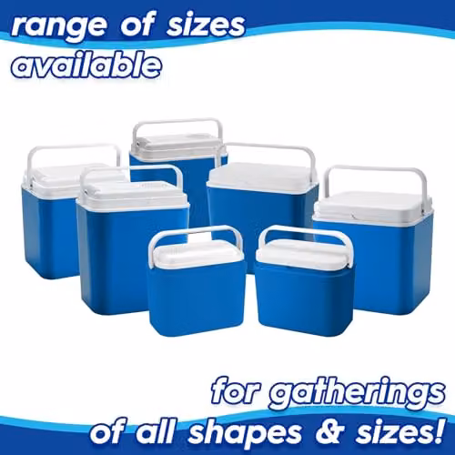 Harbour Housewares 10L Insulated Cool Box in Blue – 4