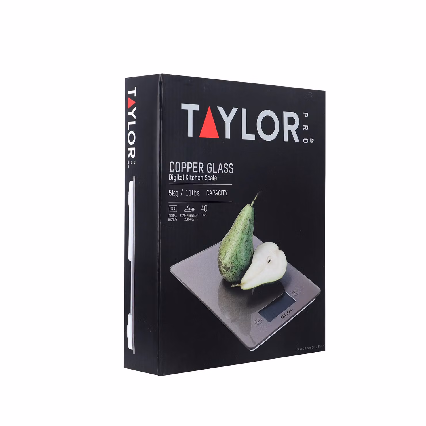 Taylor Digital Glass Kitchen Scales with Bronze Finish, 5kg Capacity – 3