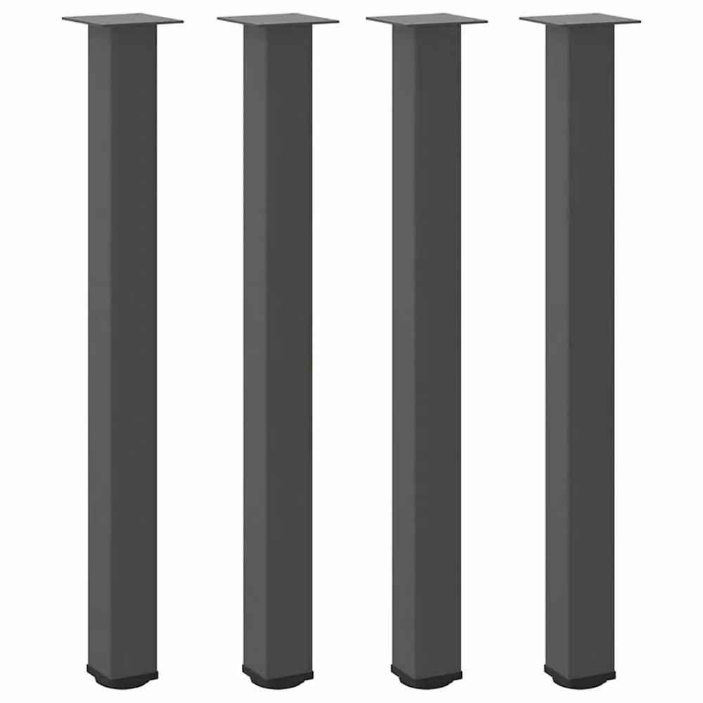 Berkfield Home Modern Coffee Table Legs, 4 Pieces, Anthracite Steel, Height: 90 cm – 2