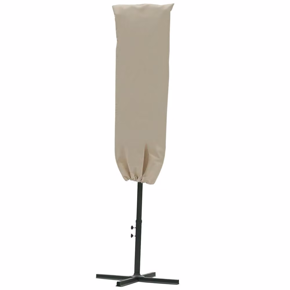 Outsunny Polyester Garden Parasol Cover in Beige or Red – 3