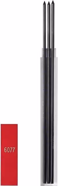 Caran d'Ache Technograph 2mm H Replacement Graphite Leads, 3pcs, Assorted Colours