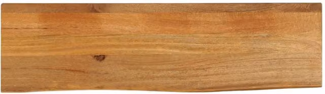 Berkfield Home Table Top Live Edge Solid Mango Wood in Brown, W: 120 cm, D: 20 cm, H: 2.5 cm – 1