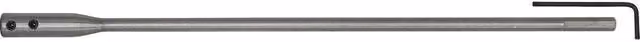 Loops Silver Flat Wood Bit Extension with Hex Shank and Two Grub Screws, 300 mm