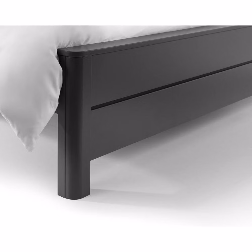 Cheshire Modern Solid Wood Bed in Grey and Multicolour, W/D/H: 150 x 200 cm – 4