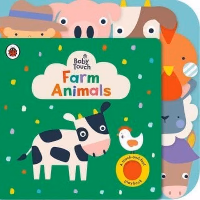 Ladybird Baby Touch Farm Animals Multicolour Touch-and-Feel Board Book