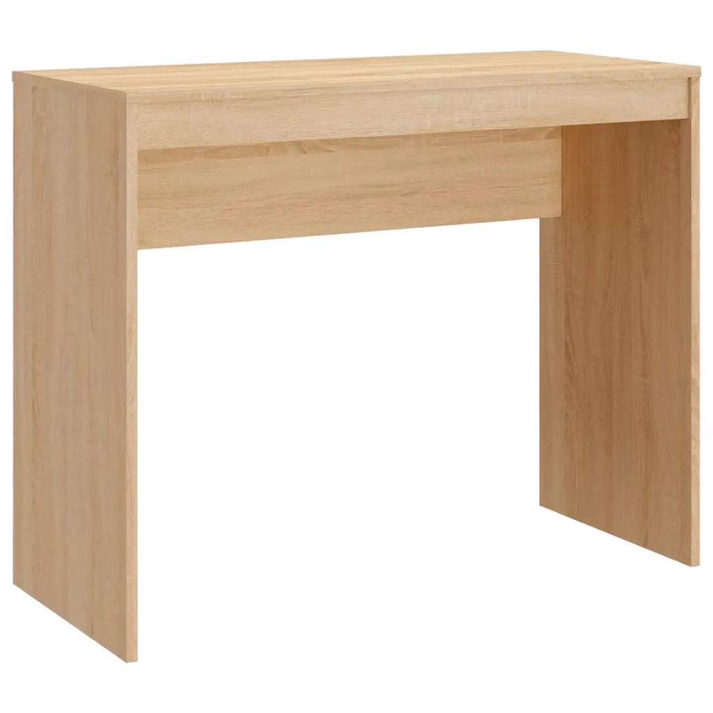 Berkfield Home Sonoma Oak Writing Desk in Brown, W/D/H: 90 x 40 x 72 cm – 2