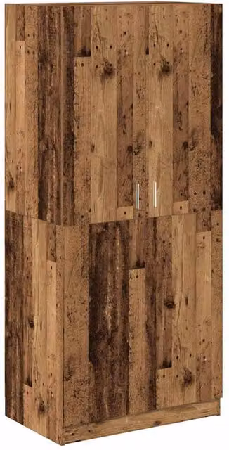 Berkfield Home Old Wood Wardrobe in Brown, W/D/H: 80 x 52 x 180 cm – 1