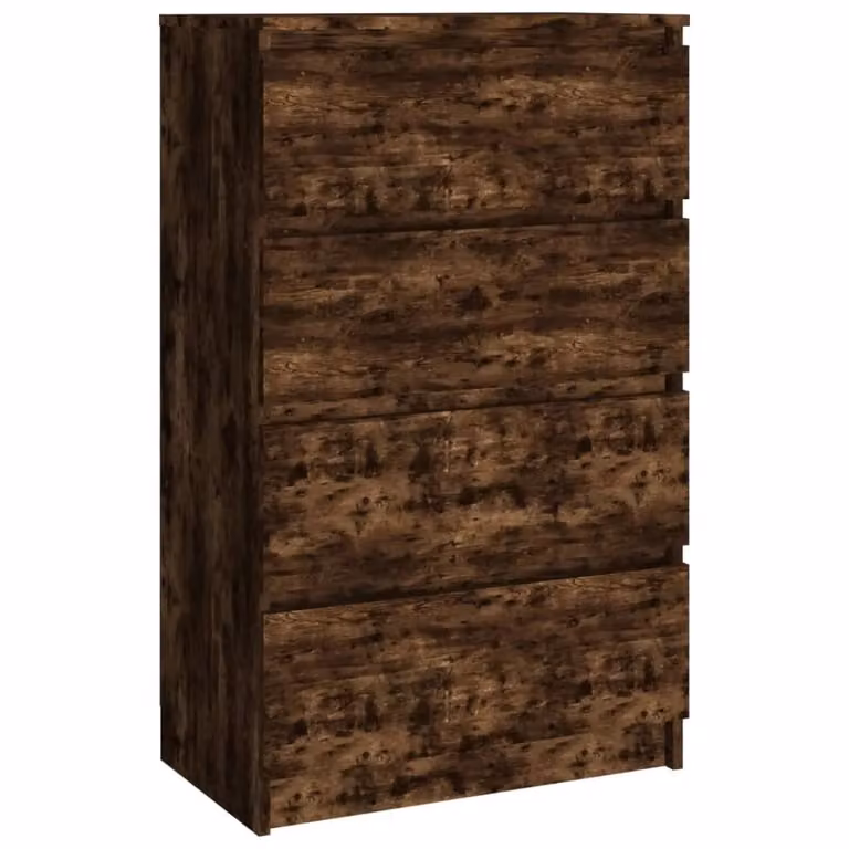 Berkfield Home Smoked Oak Sideboard in Brown, W: 60 cm, D: 35 cm, H: 98.5 cm
