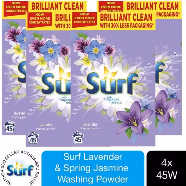Surf Lavender and Spring Jasmine Laundry Powder, 2.25kg