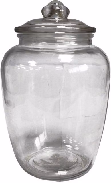KDMD Big Classic Sweet Jar in Clear Glass, W: 15 cm, H: 24.5 cm