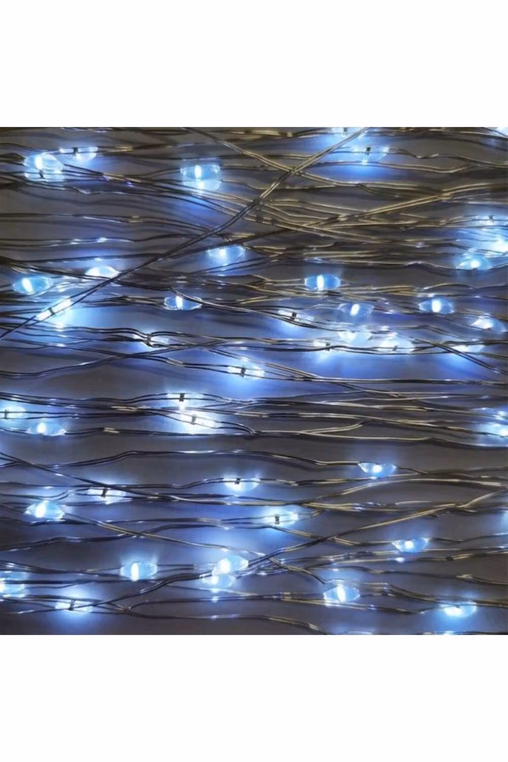KDMD Warm White LED Copper Wire String Lights, 120 Lights, Grey – 2