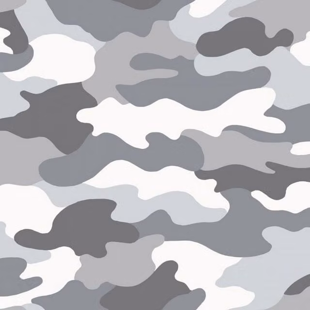 World Of Wallpaper Camouflage Abstract Wallpaper in Grey, White and Green