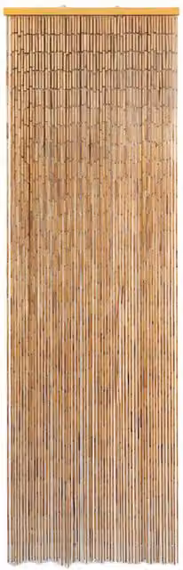 Berkfield Home Bamboo Insect Door Curtain in Brown, W: 56 cm, H: 185 cm