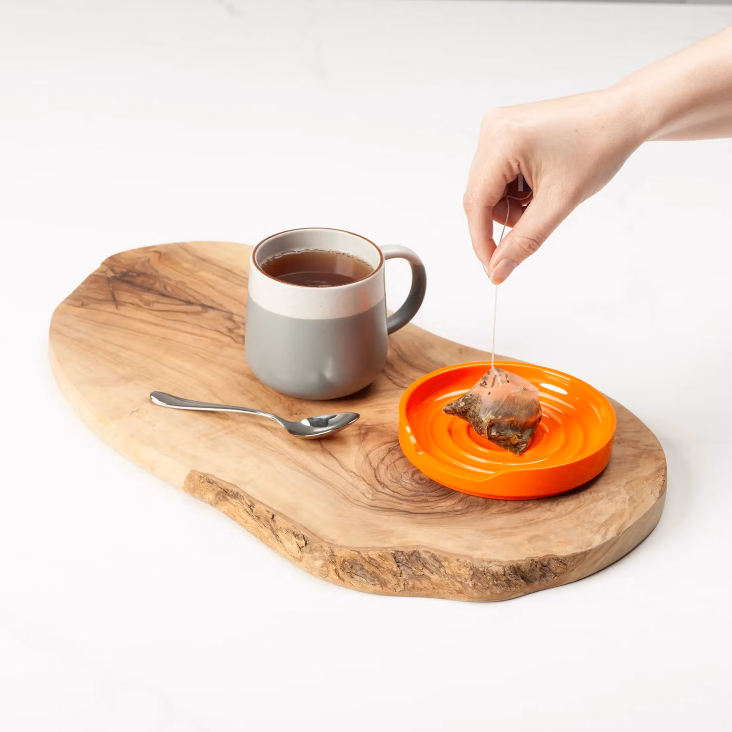 Zeal Melamine Circular Spoon Rest, Orange, Diameter: 12 cm – 3