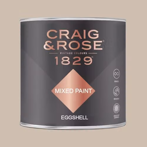 Craig & Rose 1829 Eggshell Paint in Pale Cashmere, 750ml