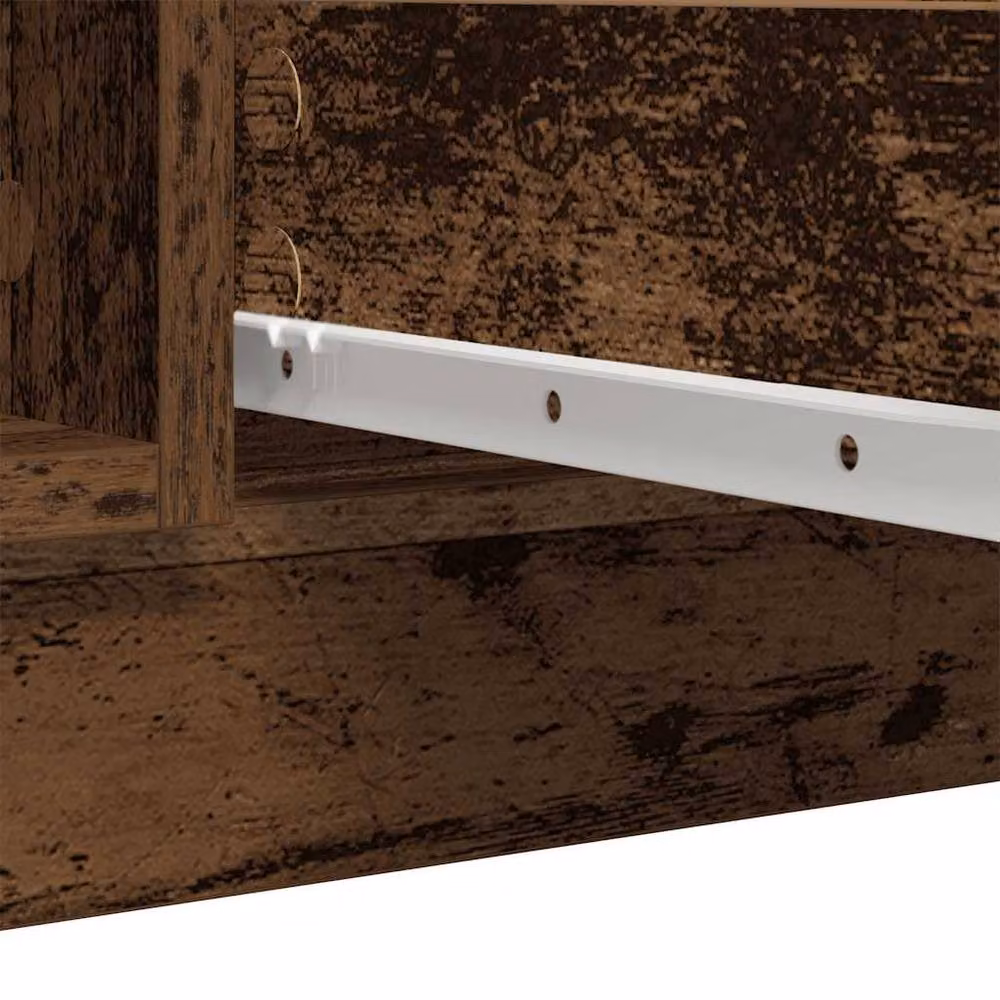 Berkfield Home Sideboard with Drawers in Brown Old Wood, W/D/H: 100.5 x 35 x 98.5 cm – 6