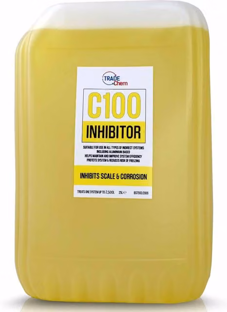 Trade Chemicals C100 Central Heating Inhibitor, Yellow, 25 l