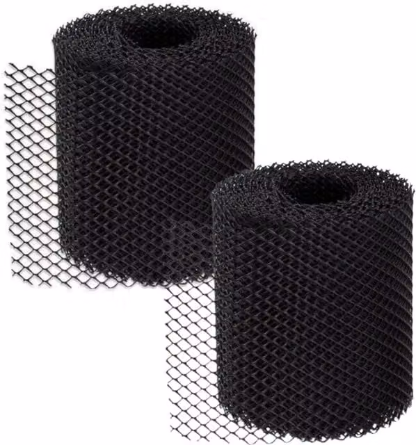 Marco Paul Black Plastic Guttering Mesh Guard Gutter Cover W: 1000 cm, H: 52 cm – 1