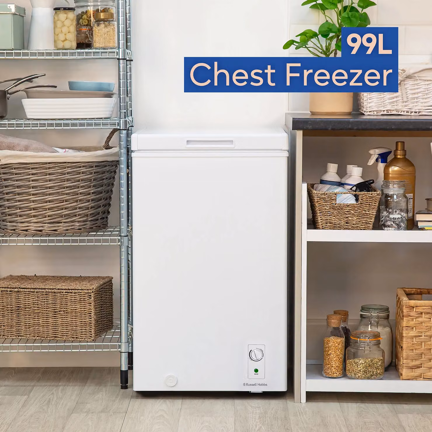 Russell Hobbs 99L Chest Freezer RH99CF0E1 in White – 3