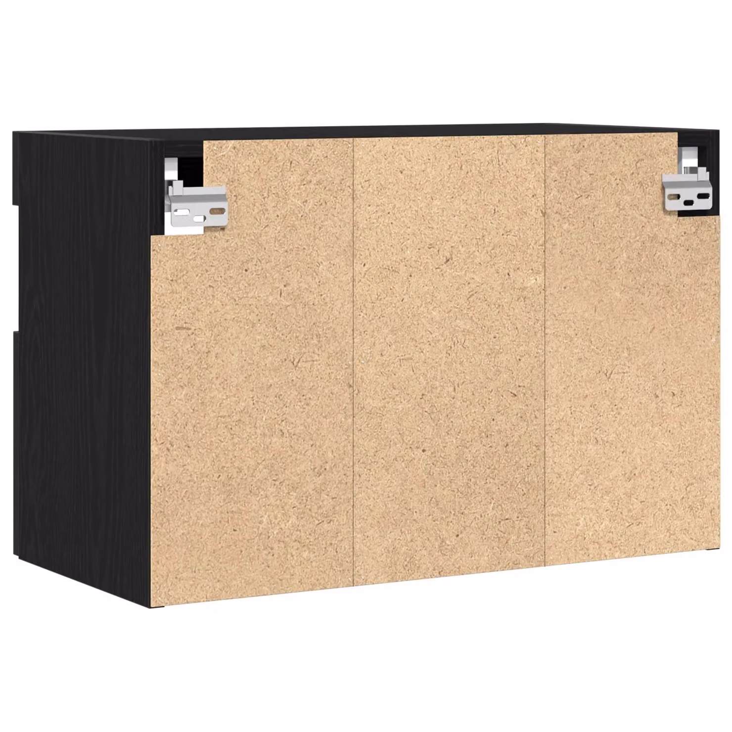 Berkfield Home Set of 2 Modern Wall Mounted TV Cabinets with Integrated LED Lighting in Black Oak, W/D/H: 60 x 40 x 40 cm – 7