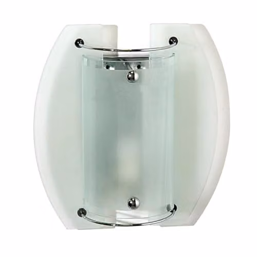 Netlighting Jiva Wall Lamp in Polished Chrome with Transparent Glass and E14 Bulb