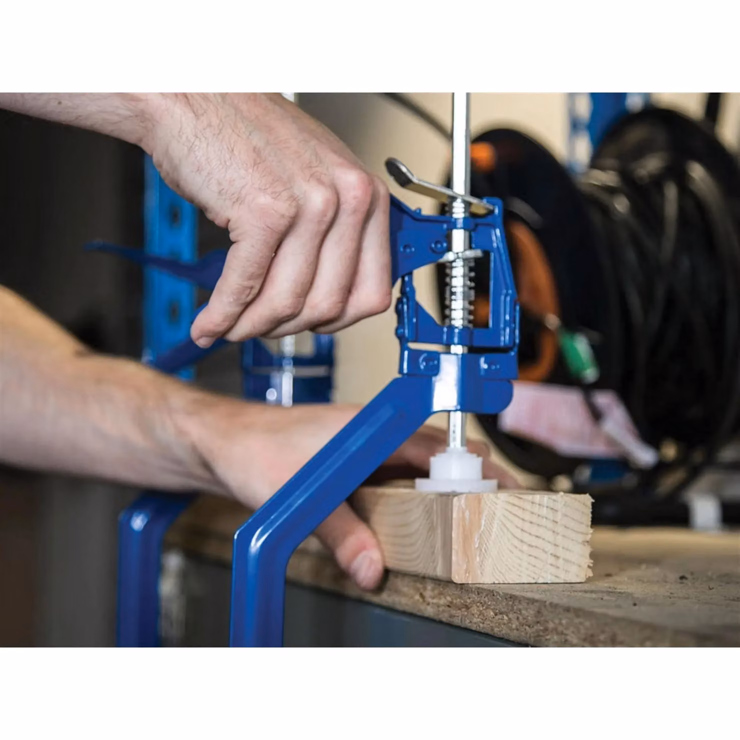 Bluespot Tools One-handed Ratchet Clamp, Blue/Multicolour – 3
