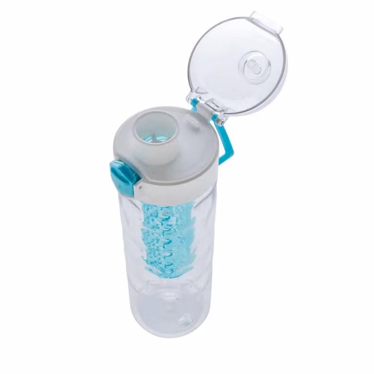 XD XCLUSIVE Honeycomb Leakproof Infuser Bottle with Carry Handle, Turquoise, 700ml