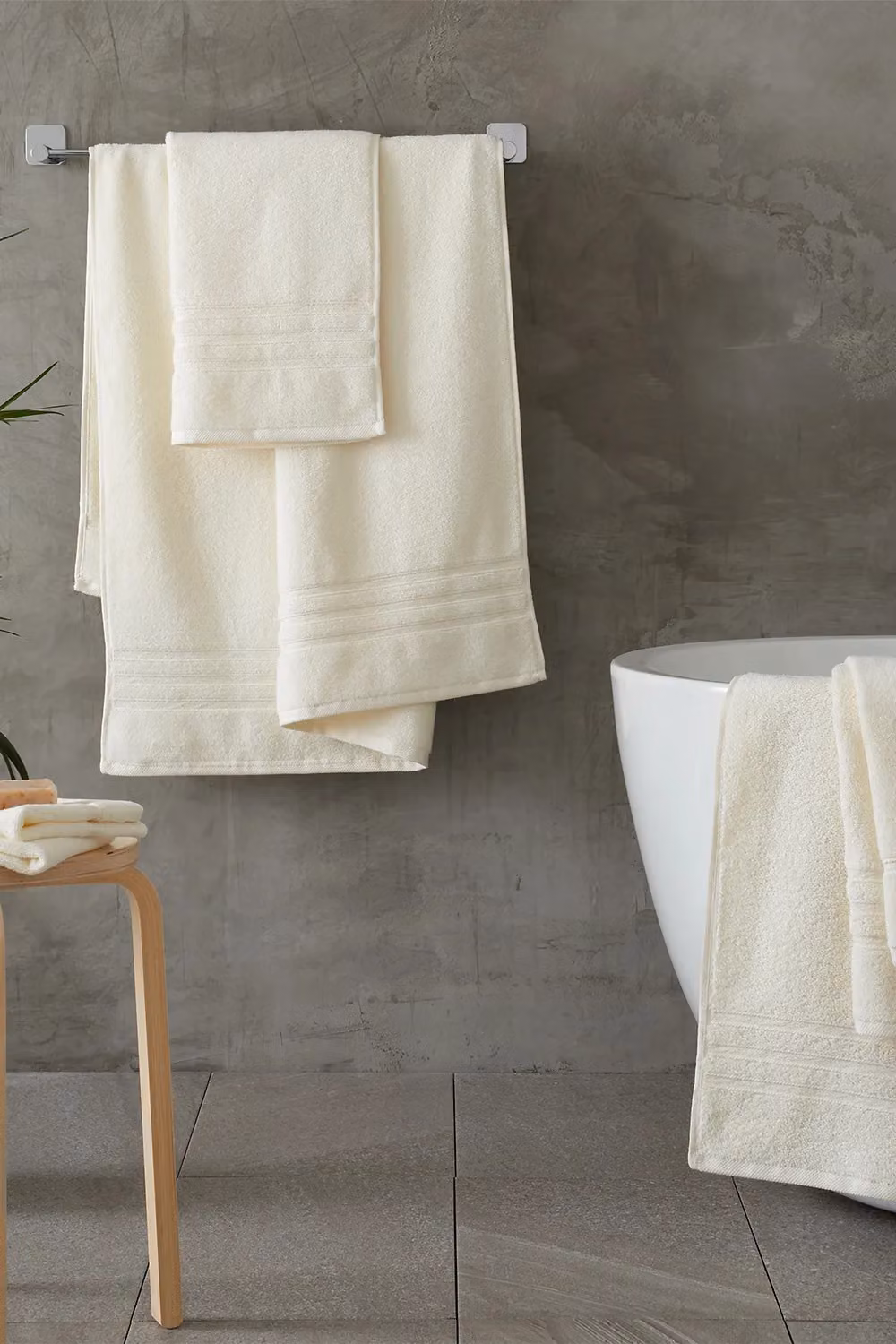 Catherine Lansfield 6 Piece Cotton Towel Bale in Beige – 2