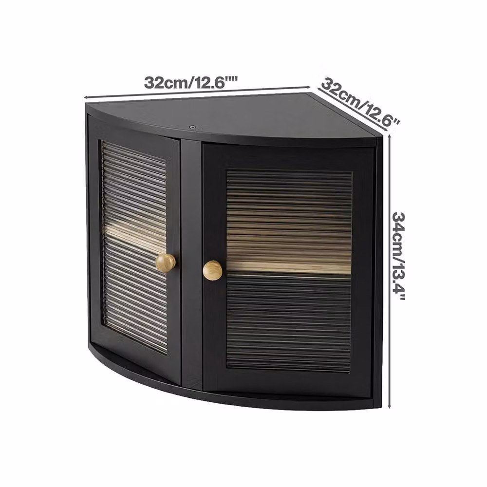 Toque Black Double-Layer Bamboo Corner Bread Bin – 4