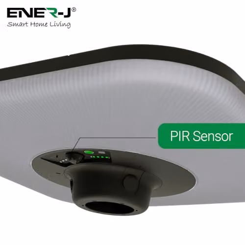 ENER-J 240W Solar LED Garden Bollard Light with PIR Motion Sensor, 25W Panel, 24Ah Battery, CCT Switchable and Remote Control, White – 3