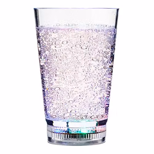 UltraByEasyPeasyStore Multi-Coloured LED Light Up Novelty Tumblers, 340ml, Pack of 2 – 2