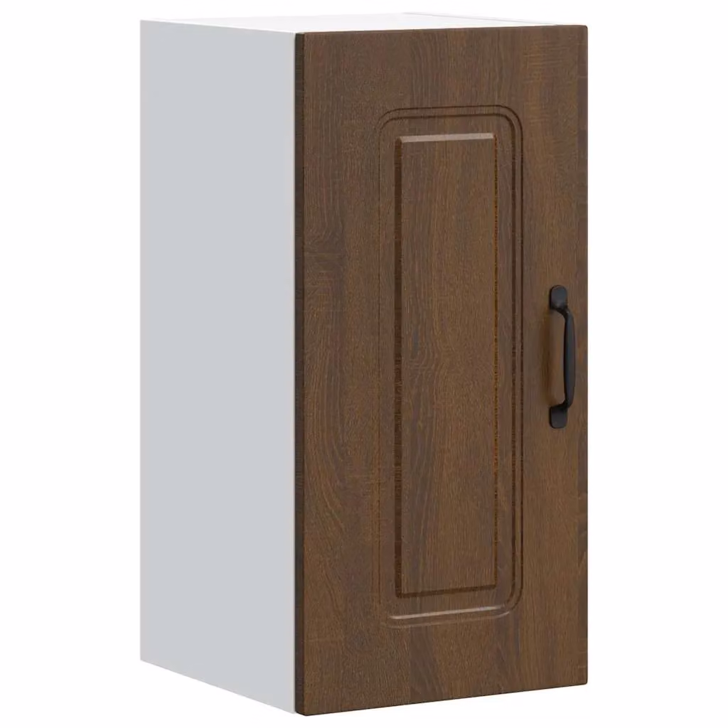 Berkfield Home Kalmar Kitchen Wall Cabinet in Brown Oak Matt Engineered Wood – 2