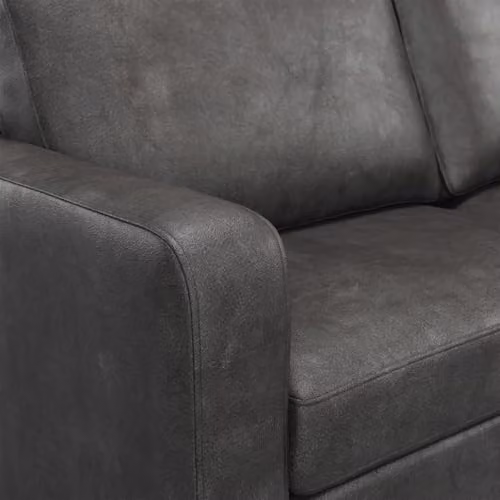 Furnishings For Less UK York 3 Seater Reversible L Shaped Corner Sofa in Black Faux Leather – 4