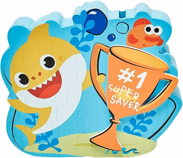 Widdop & Co Baby Shark Interactive Money Box, Multicolour