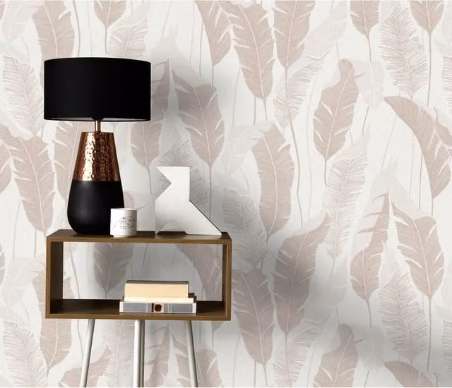 Erismann Pre-pasted Botanical Floral Wallpaper in Beige