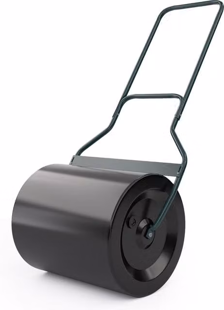 COSTWAY Manual Metal Garden Lawn Roller in Black