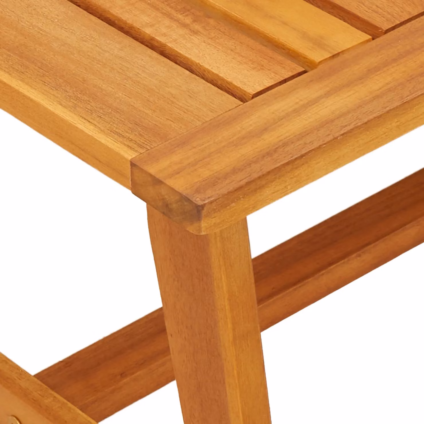 Berkfield Home Acacia Wood Coffee Table in Brown, W: 90 cm, D: 45 cm, H: 40 cm – 4