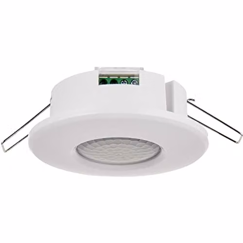 Loops White Plastic Recessed Motion Sensor